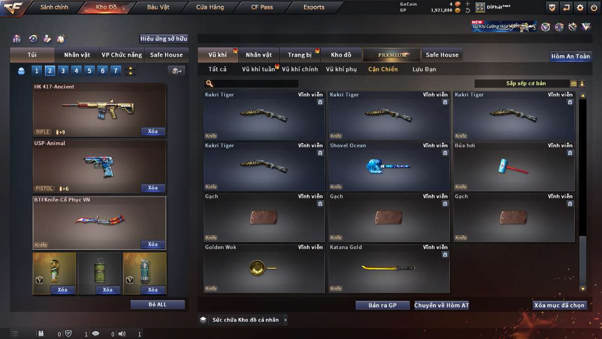 shop acc cf uy tin gia re